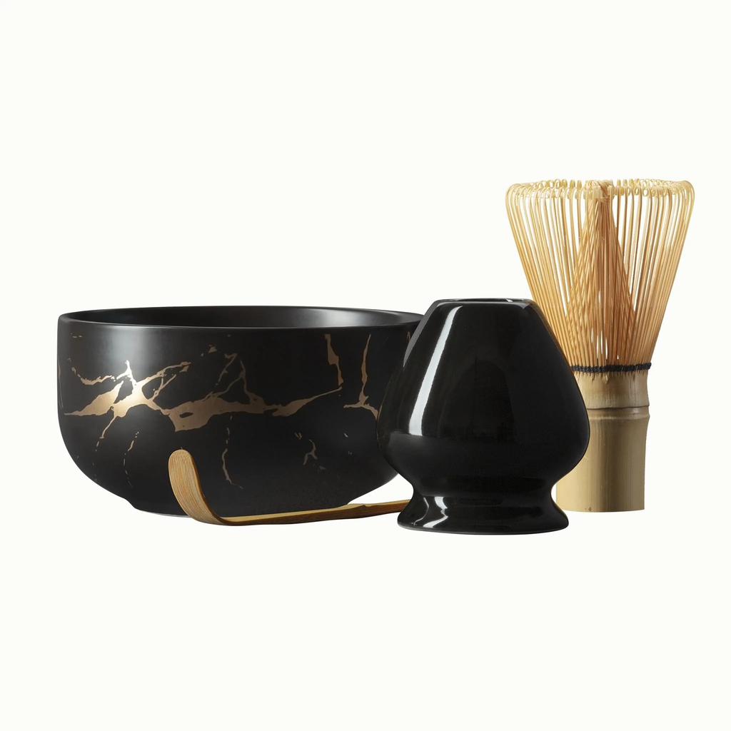 Black Kintsugi Matcha Set
