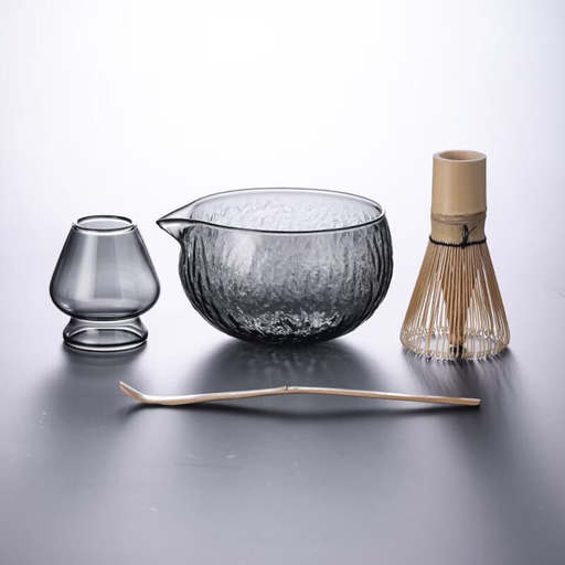 Grey Glass Matcha Set