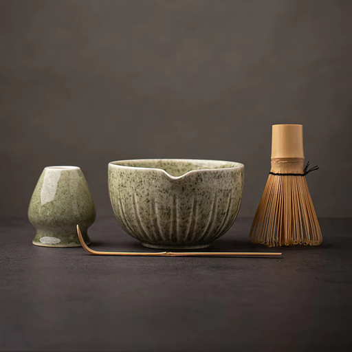 Green Ceramic Matcha Set